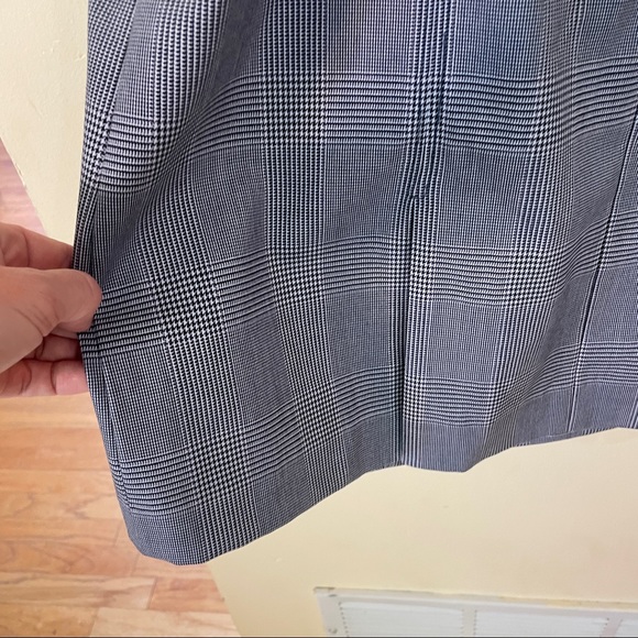 Land’s End Houndstooth Sheath Dress Black White sz 10 - Picture 5 of 7